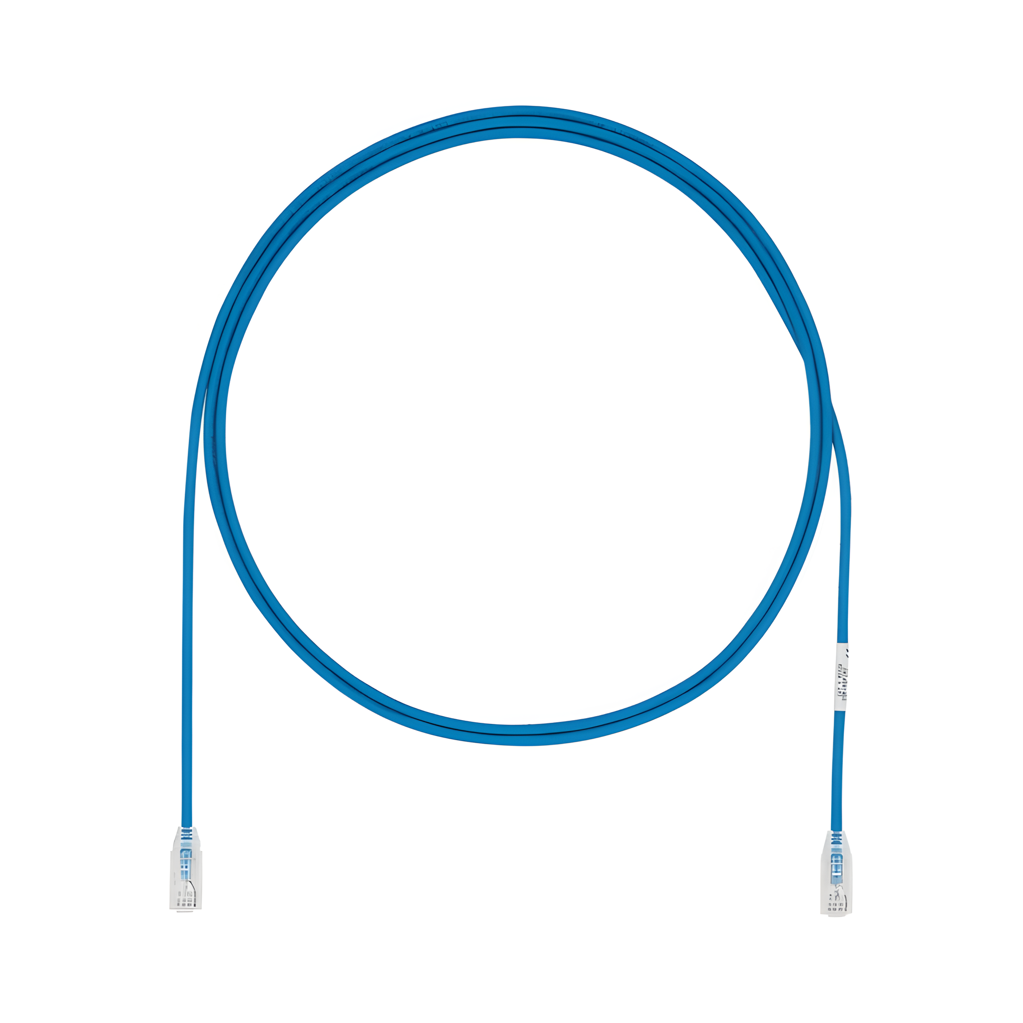 Cable de Parcheo UTP Cat6A, CM/LSZH, Diámetro Reducido (28AWG), Color Azul, 8 Metros (26.25 Pies)