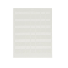 Hojas con 1000 Etiquetas Auto-Laminadas para Impresora Láser/Inyección de Tinta, para Cables de 4.1 a 6.6 mm (0.16 a 0.26 pulgadas) de Diámetro, Color Blanco