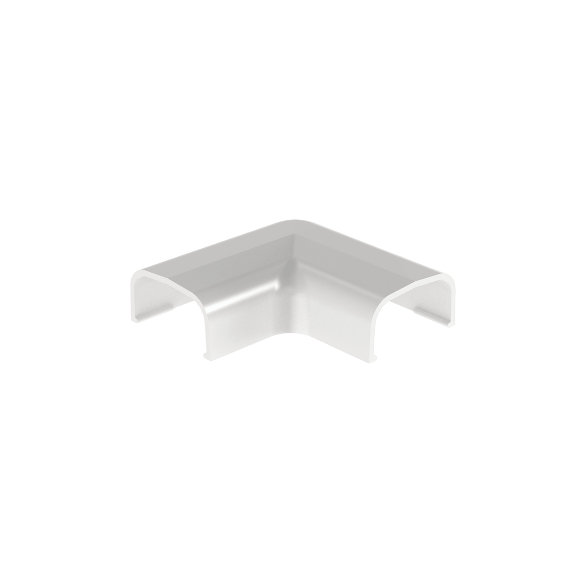 Conexión en ángulo recto "L", para uso con canaleta LD5, material ABS, Color Blanco