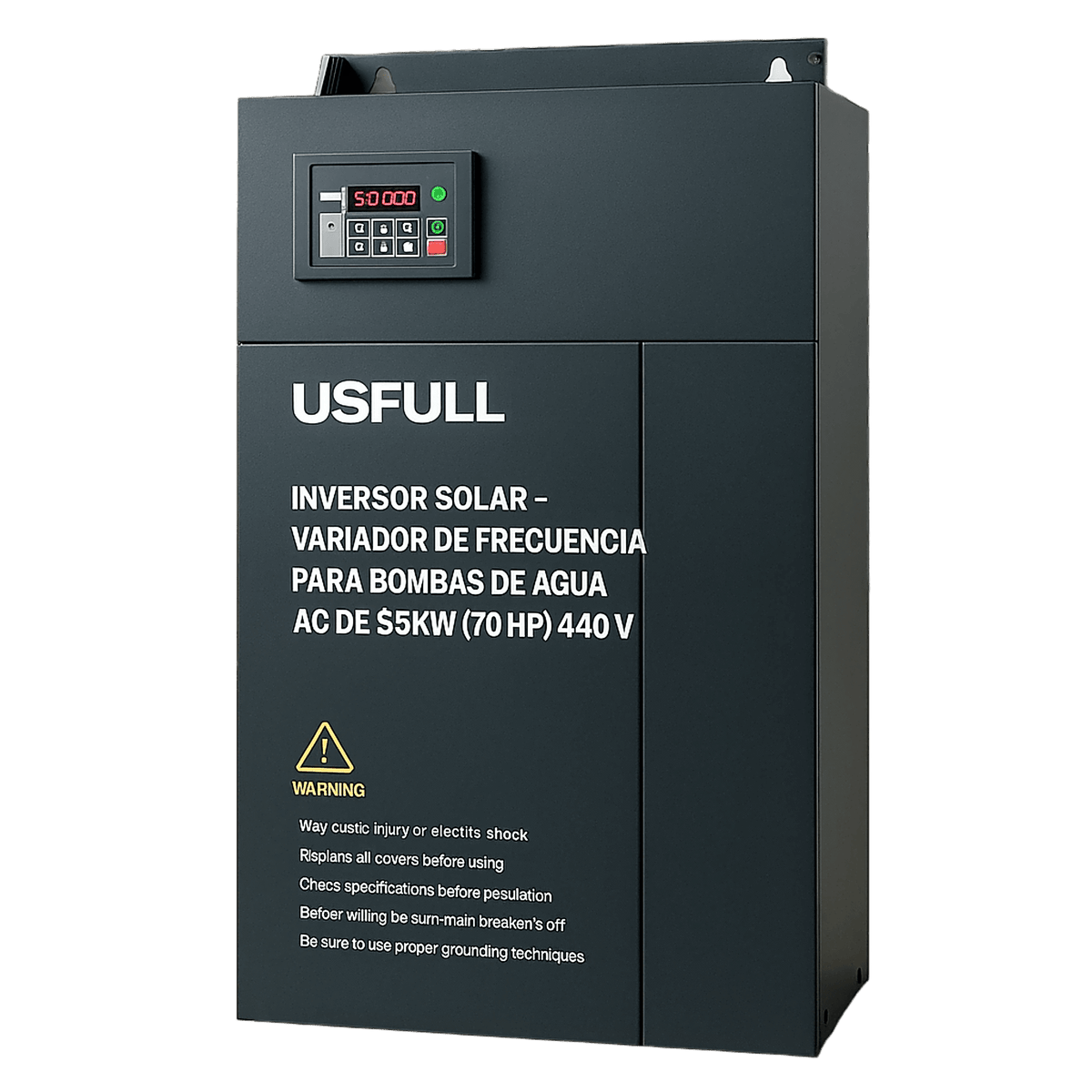 Inversor Solar - Variador de Frecuencia para Bombas de Agua AC de 55KW (70 HP)   440V: Potencia y Eficiencia para Aplicaciones Exigentes