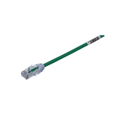 Cable de Parcheo UTP Cat6A, CM/LSZH, Diámetro Reducido (28AWG), Color Verde, 3.05 Metros (10 Pies)