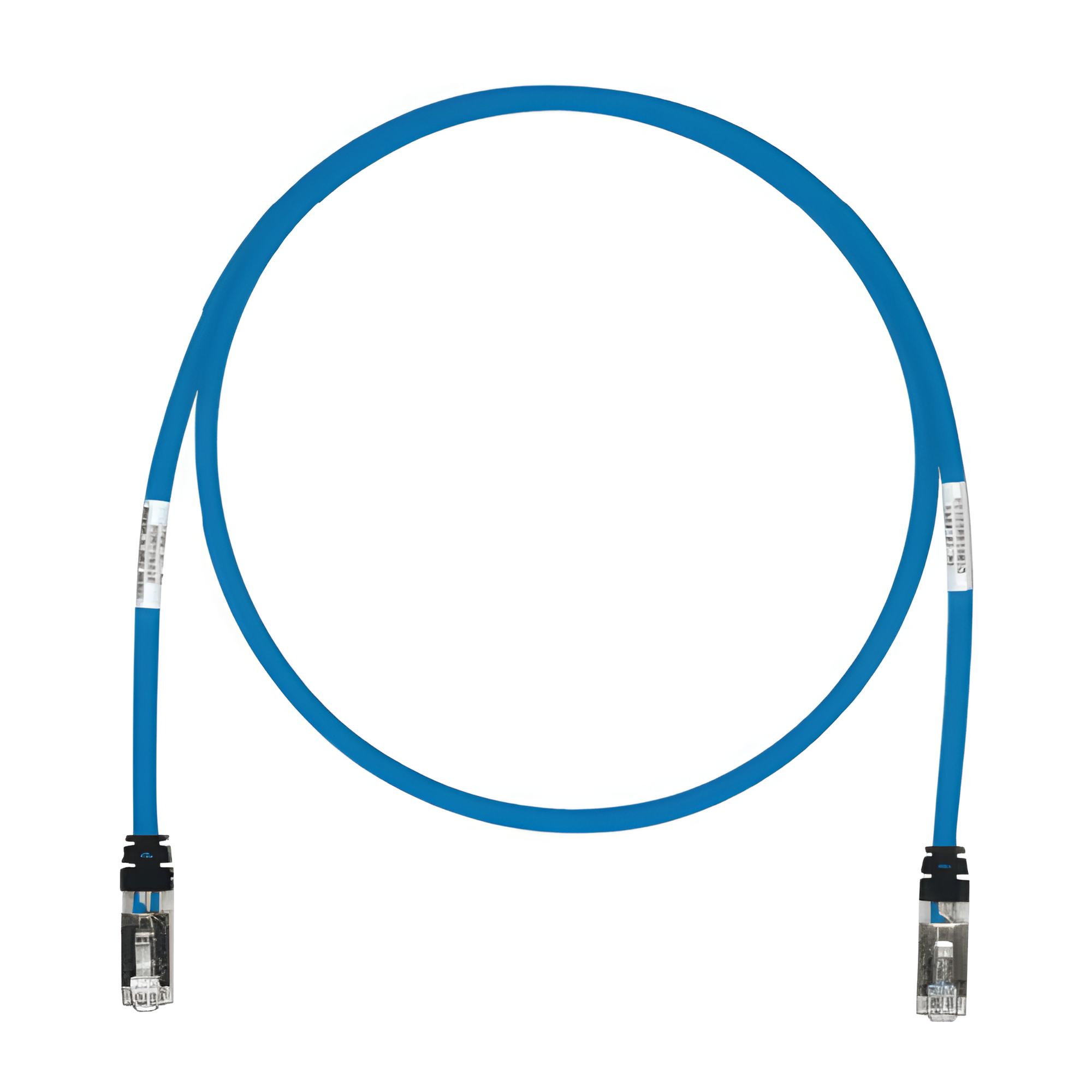 Patch Cord Cat6A, Blindado S/FTP, CM/LS0H, 7.62 Metros (25 Pies), Color Azul