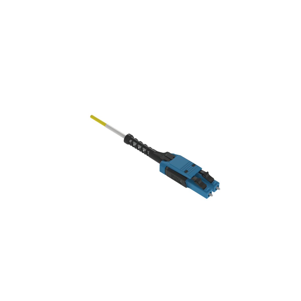 Jumper de Fibra Óptica Monomodo 9/125 OS1/OS2, LC-LC Uniboot Duplex, LSZH, Color Amarillo, 3 Metros