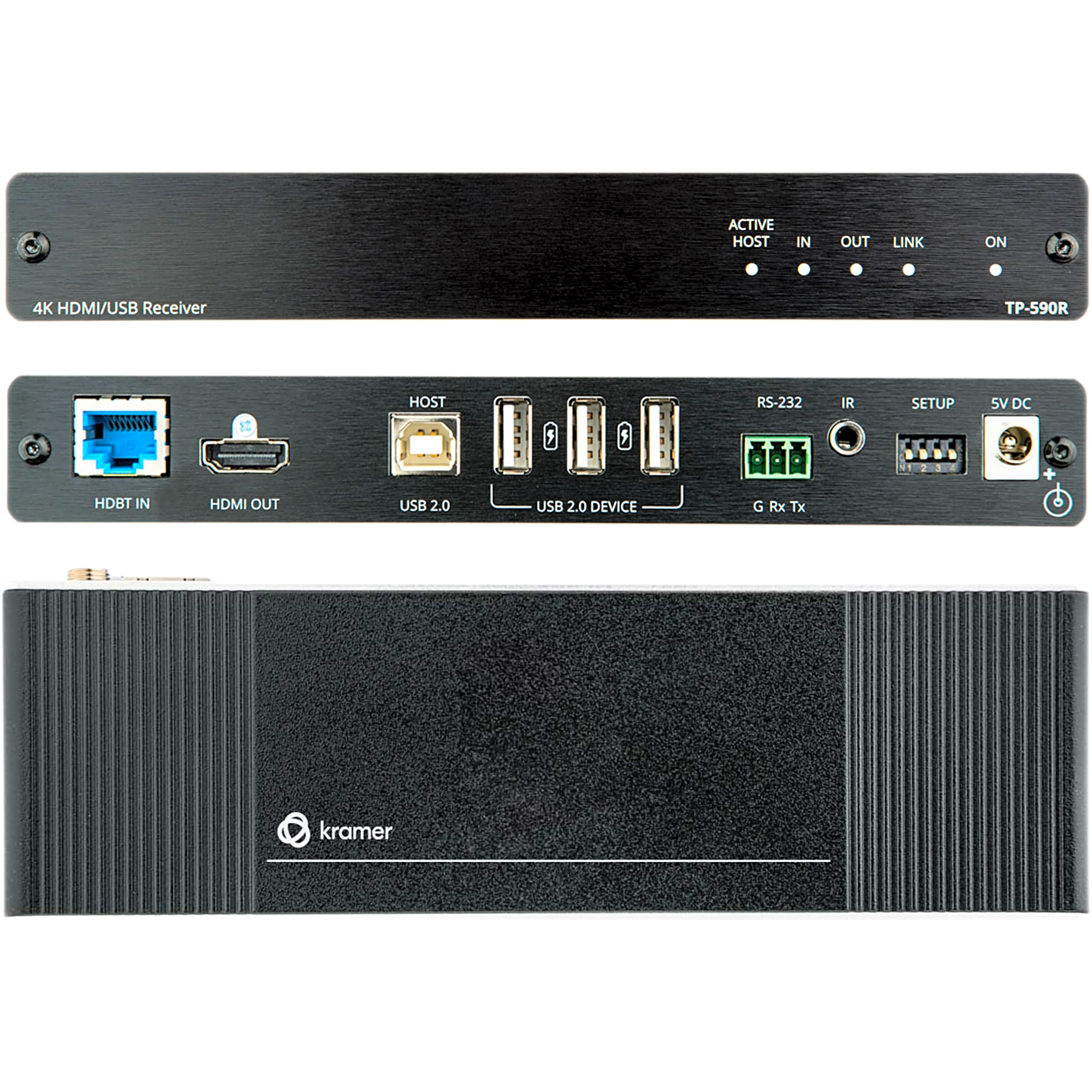 Transmisor HDMI 4K60 4:2:0 | HDBaseT 2.0 | USB 2.0 | RS-232 | IR Bidireccional | Alcance 40 m (131.2 ft) a 4K60 | 70 m (229.7 ft) a 1080p | HDCP 2.3 | EDID | CEC | DemiTOOLS