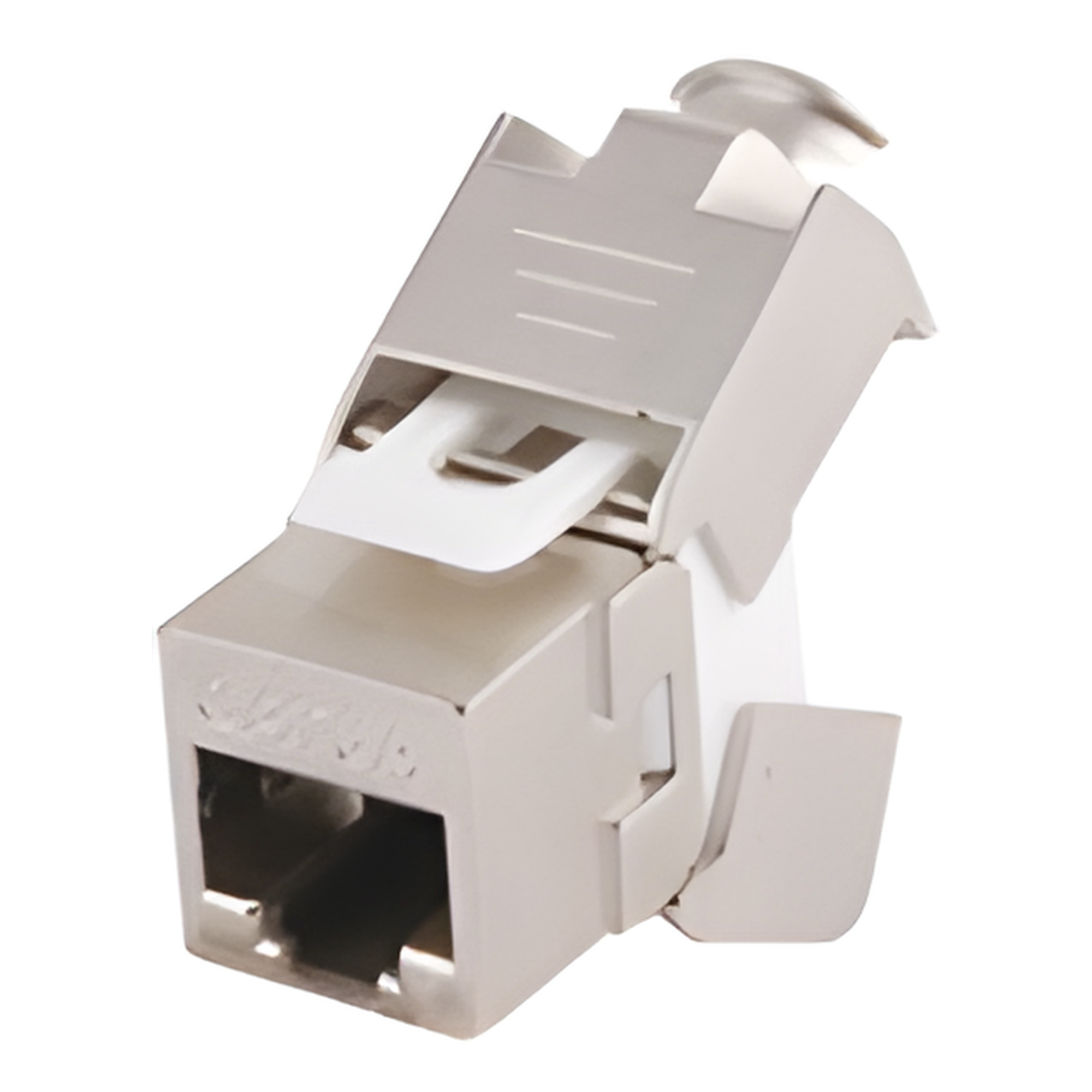 Módulo Jack Keystone Cat6A Blindado (STP) sin Herramienta (Toolless) para Faceplate