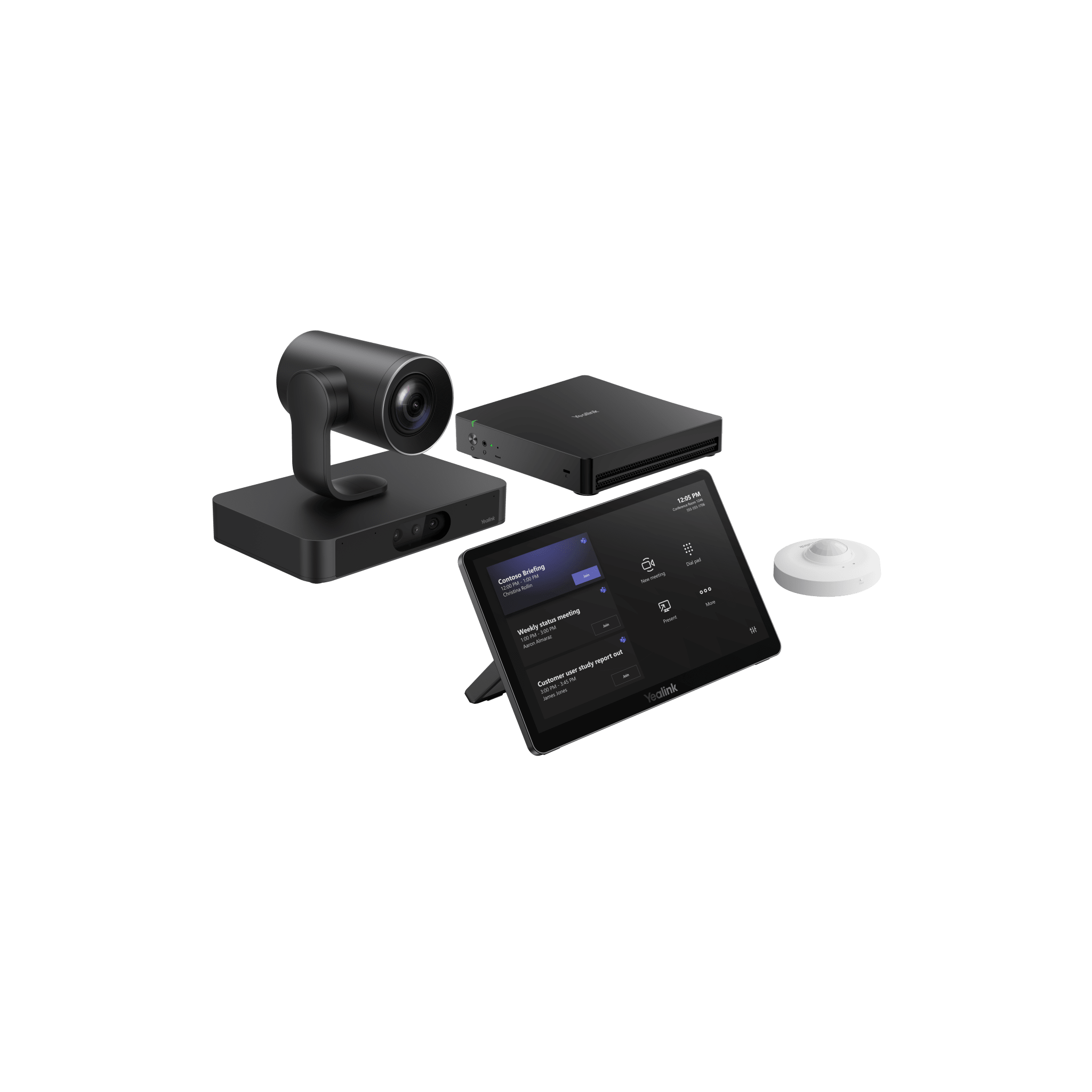 Sistema de Videoconferencia Yealink MVC-S80-C5U-000 para Microsoft Teams Rooms con Tecnología de IA Colaborativa y Cámaras Dual 4K
