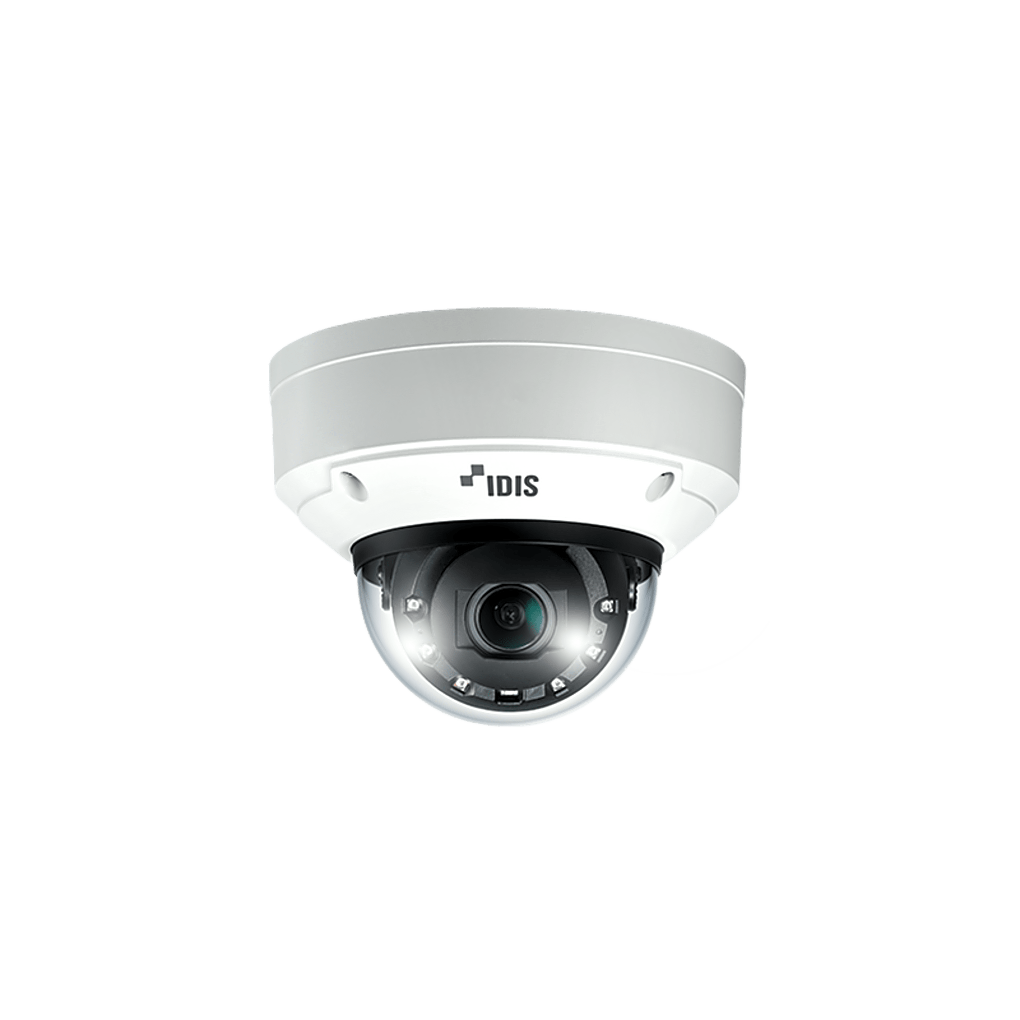 Cámara IP Domo Edge AI Plus 8 Megapixel (4K UHD 3840x2160) / Lente Motorizado Vari-focal 4.3-9.8 mm / IR 60 m (196.9 ft) / IK10 IP67 / NDAA Compliant / Análisis IDLA Pro / DirectIP 2.0 / PoE+12VDC