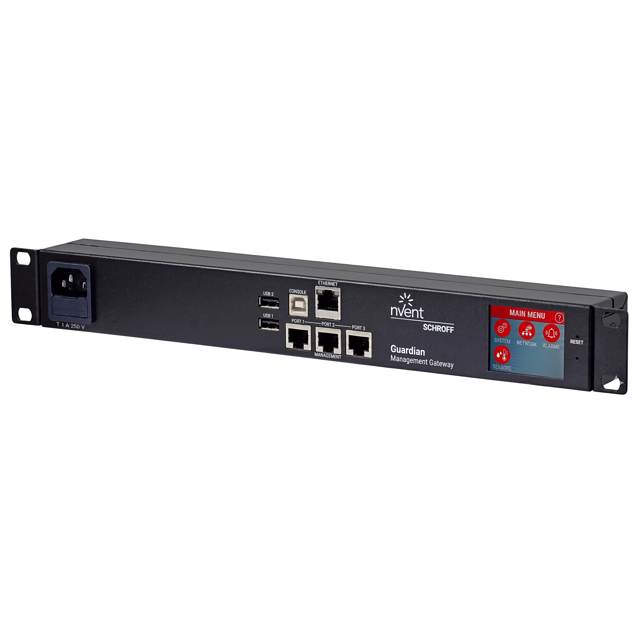 Gateway de Gestión Ambiental para Data Center GUARDIAN / Plataforma de Monitoreo con 3 Puertos de Sensores y Soporte de Hasta 16 Dispositivos por Puerto / 40 m (131.2 ft) de Cable por Puerto / Interfaz Web GUI / Protocolos SNMP - SMTP - HTTPS - BAC