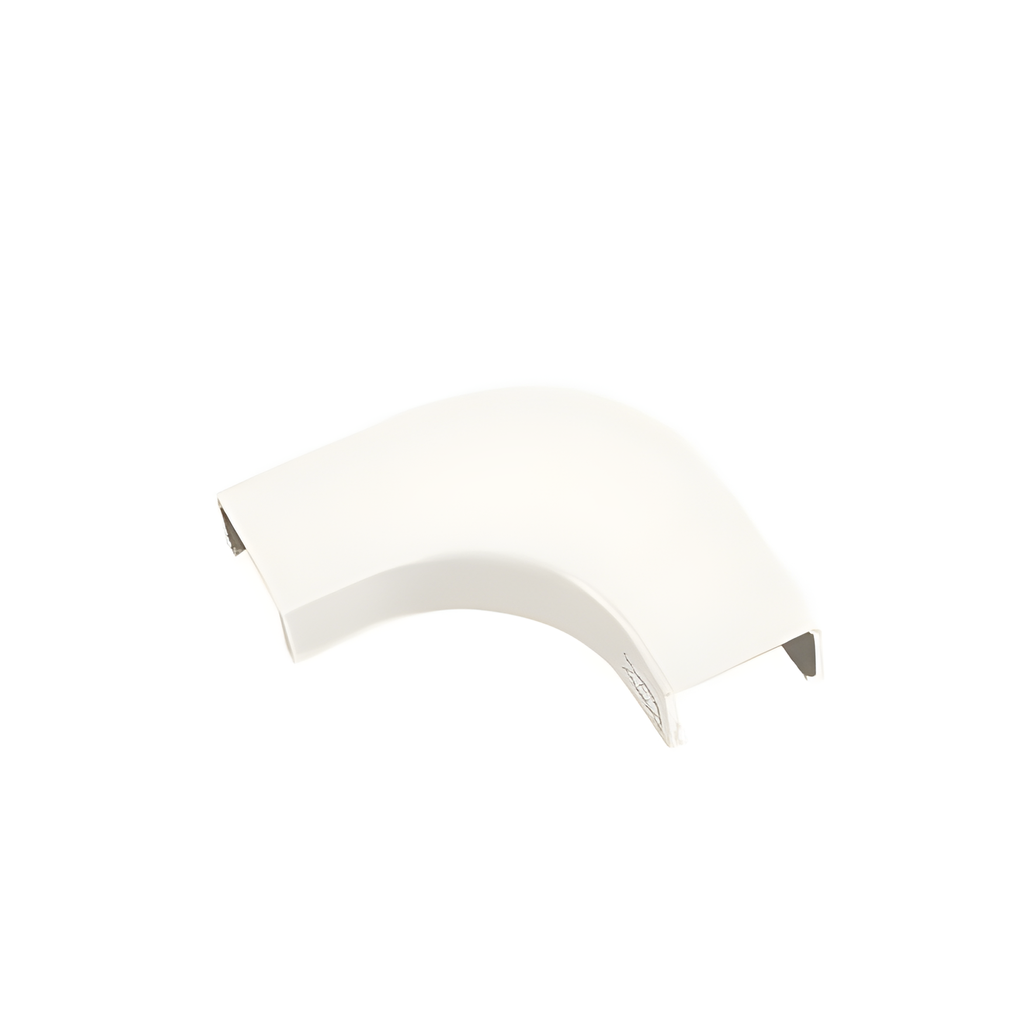 Curva de radio controlado, para uso con canaleta LD10, material ABS, Color Blanco