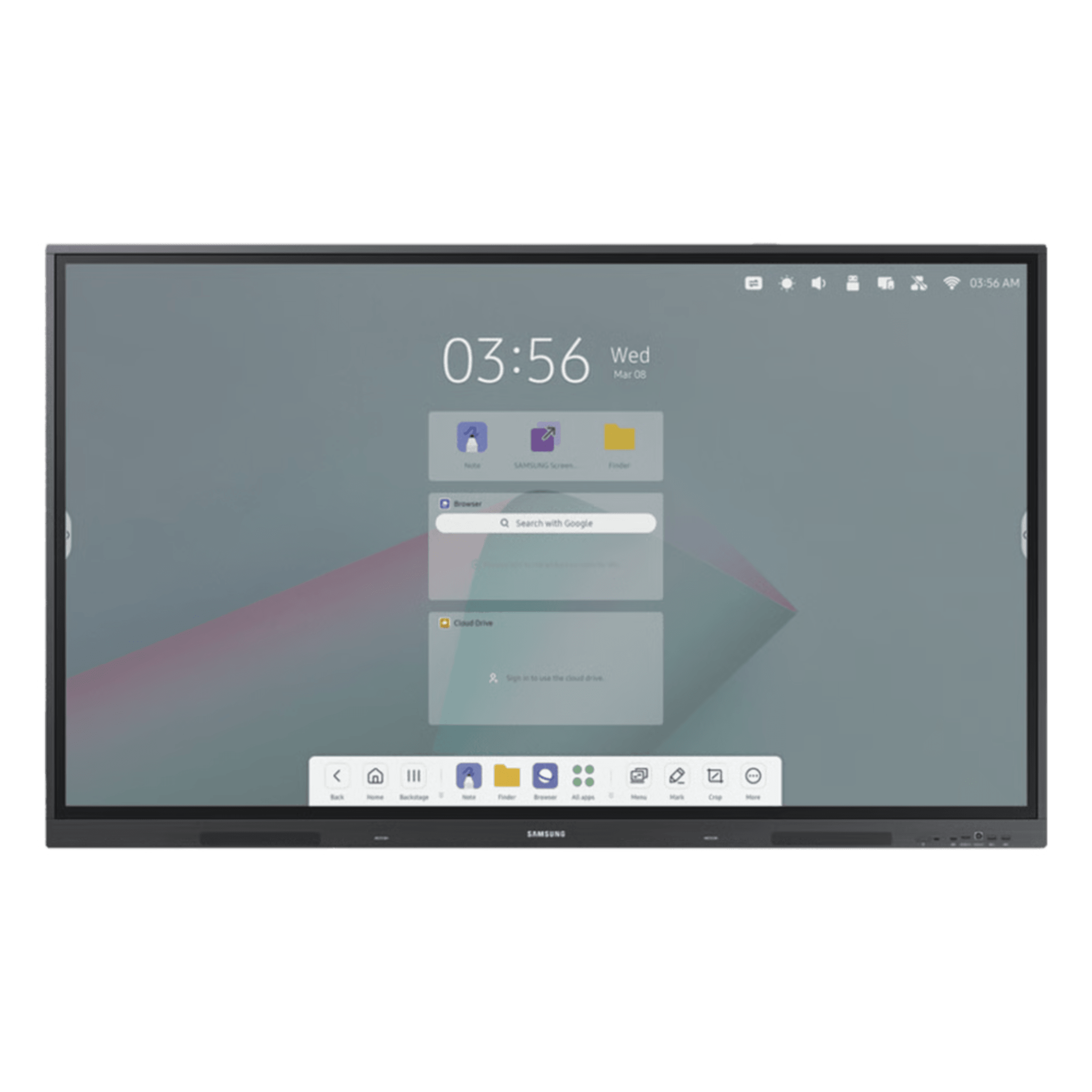 Pantalla Interactiva 75" / Resolución 4K UHD (3840x2160) / Táctil IR / Brillo 400 nits / Android 14 EDLA / WiFi y Bluetooth / Compatible VESA 800x400