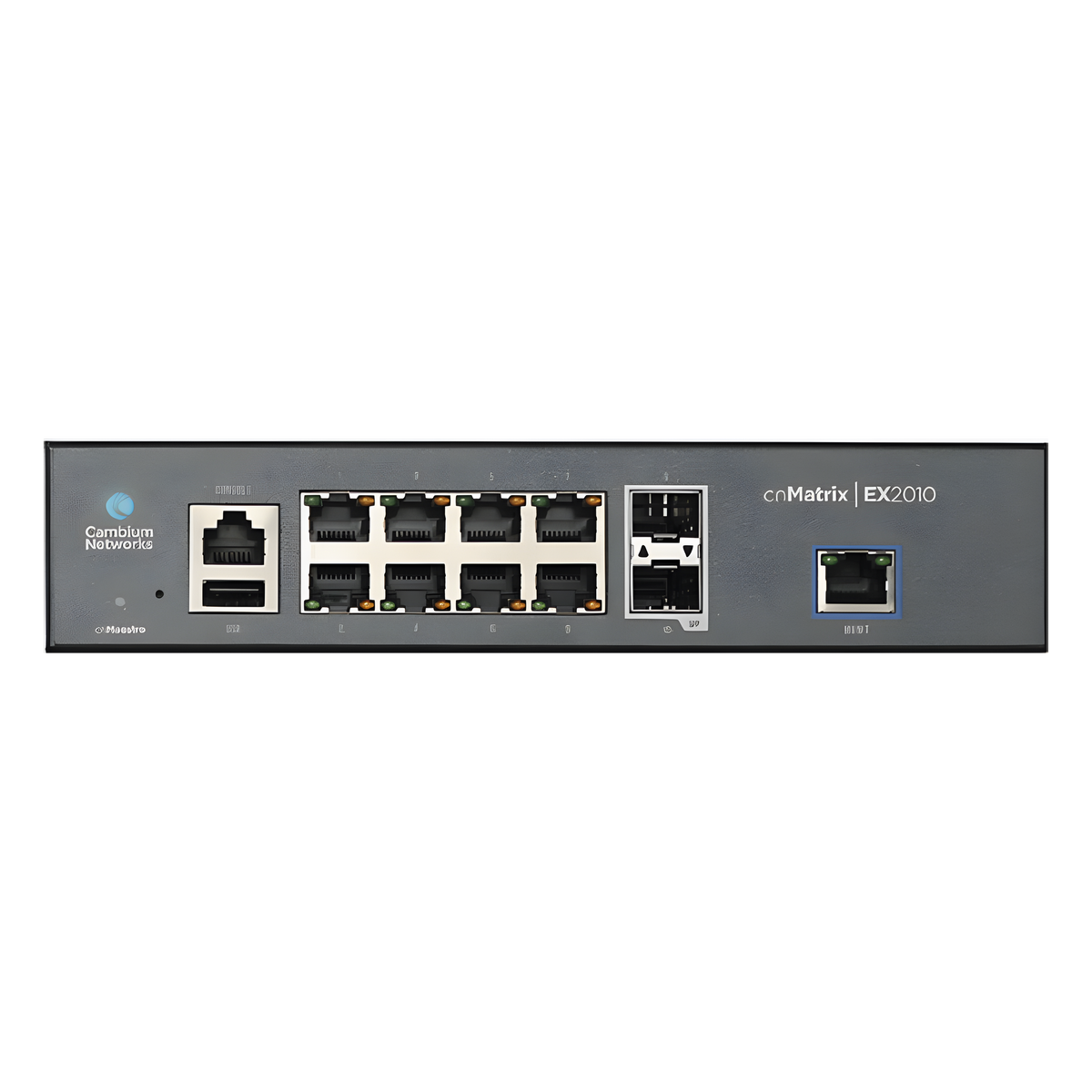 Switch inteligente cnMatrix EX2010 capa 3 de 13 puertos (8 Ethernet Gigabit, 2 SFP, 1 consola, 1 MNGMT, 1 USB) administración desde la Nube