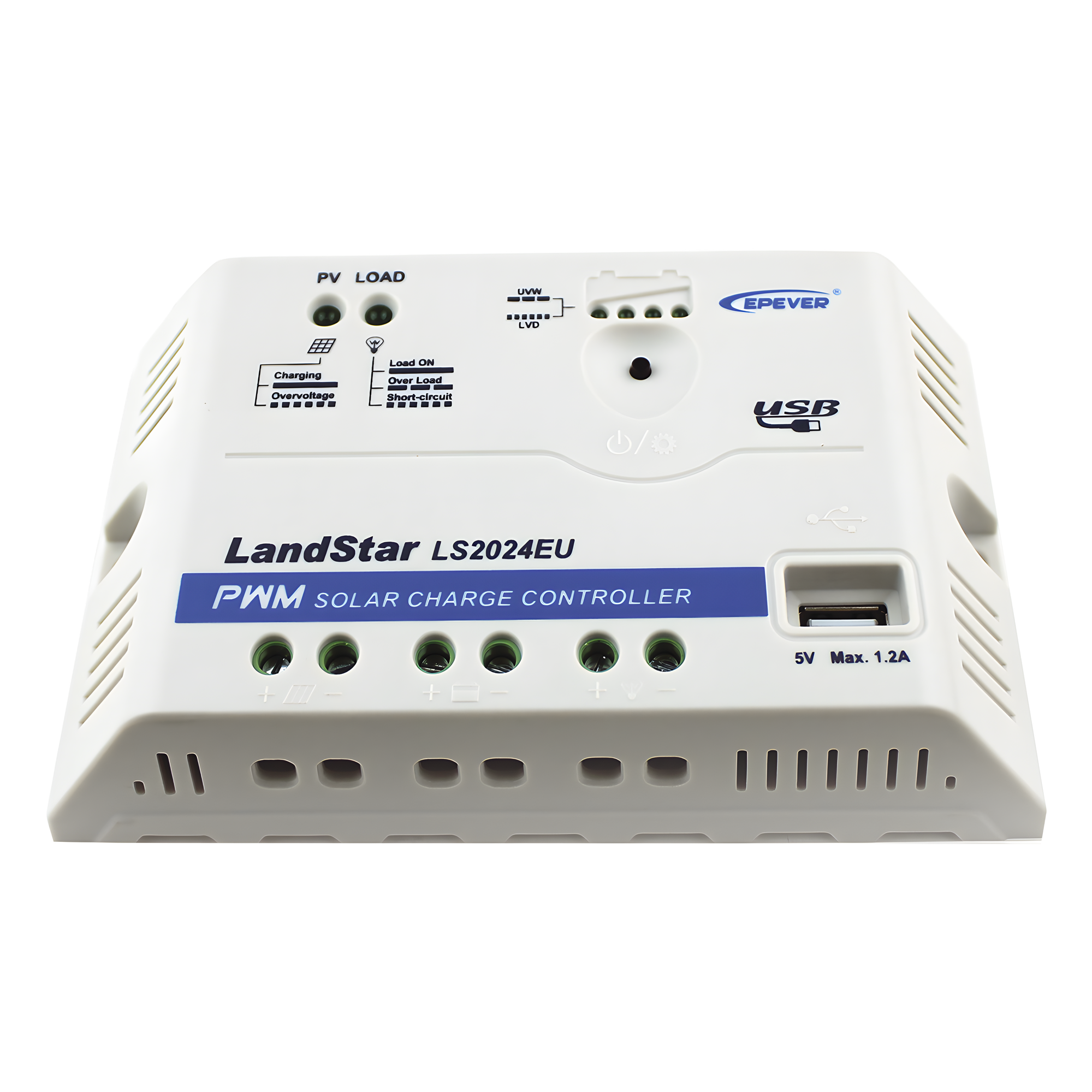 Controlador Solar PWM 12/24 V 20 A, Salida USB