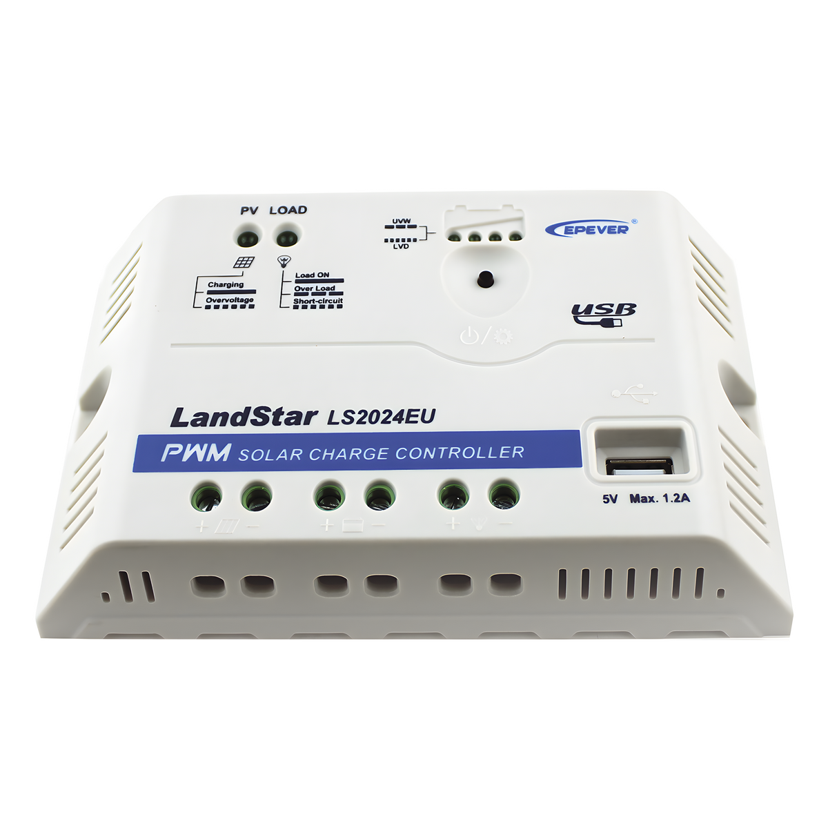 Controlador Solar PWM 12/24 V 20 A, Salida USB