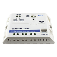 Controlador Solar PWM 12/24 V 20 A, Salida USB
