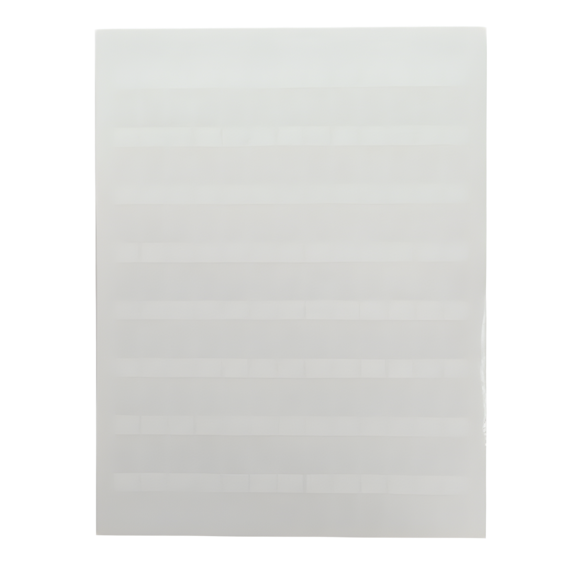 Hojas con 1000 Etiquetas Poliofina para Impresora Láser/Inyección de Tinta, Ancho 96.3 mm (3.79 pulgadas) x Alto 7.6 mm (0.3 pulgadas), Color Blanco