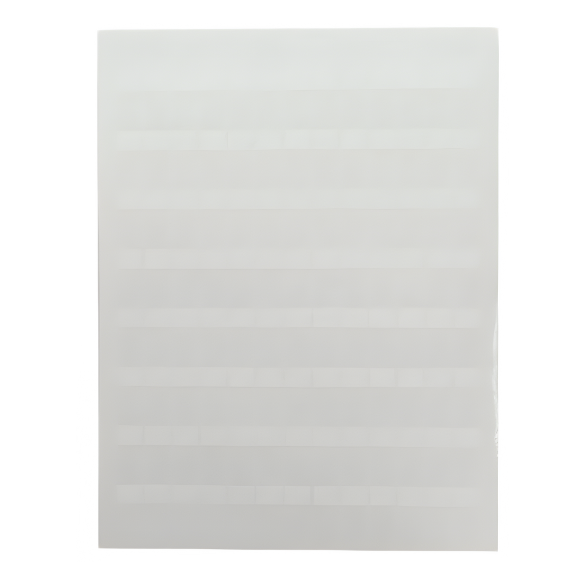 Hojas con 1000 Etiquetas Poliofina para Impresora Láser/Inyección de Tinta, Ancho 96.3 mm (3.79 pulgadas) x Alto 7.6 mm (0.3 pulgadas), Color Blanco