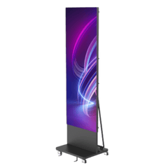 Poster LED de Piso / Pixel Pitch 1.5 mm / Modular (Puede Crecer con Mas Posters) / Case para Transporte / Uso en Interior / Calidad de Video Destacada
