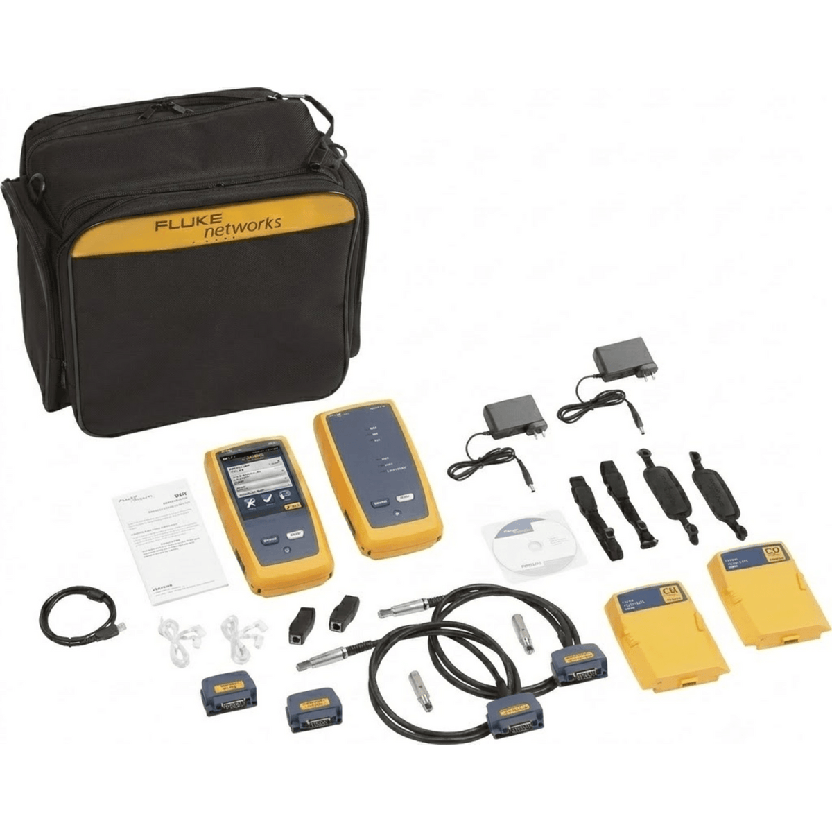 Certificador DSX-8000 para Cable de Cobre Cat5e, Cat6, Cat6A y Cat8, Precisión de Nivel VI/2G (2 GHz), Con WiFi Integrado y Pantalla LCD de 5.7 Pulgadas (14.48 cm), Versión Internacional