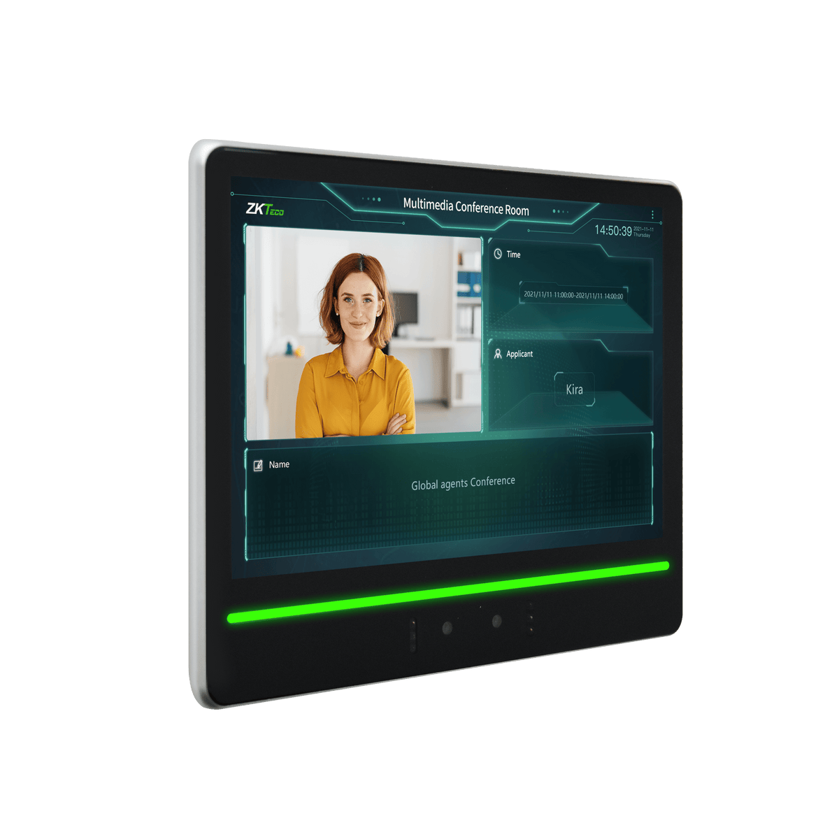 Terminal de Verificación Facial / Pantalla Táctil 10.1" / Autenticación Dual Rostro-Tarjeta / Cámara Binocular 2MP WDR / Capacidad 10,000 Rostros / WiFi 2.4 GHz / Android 7.1