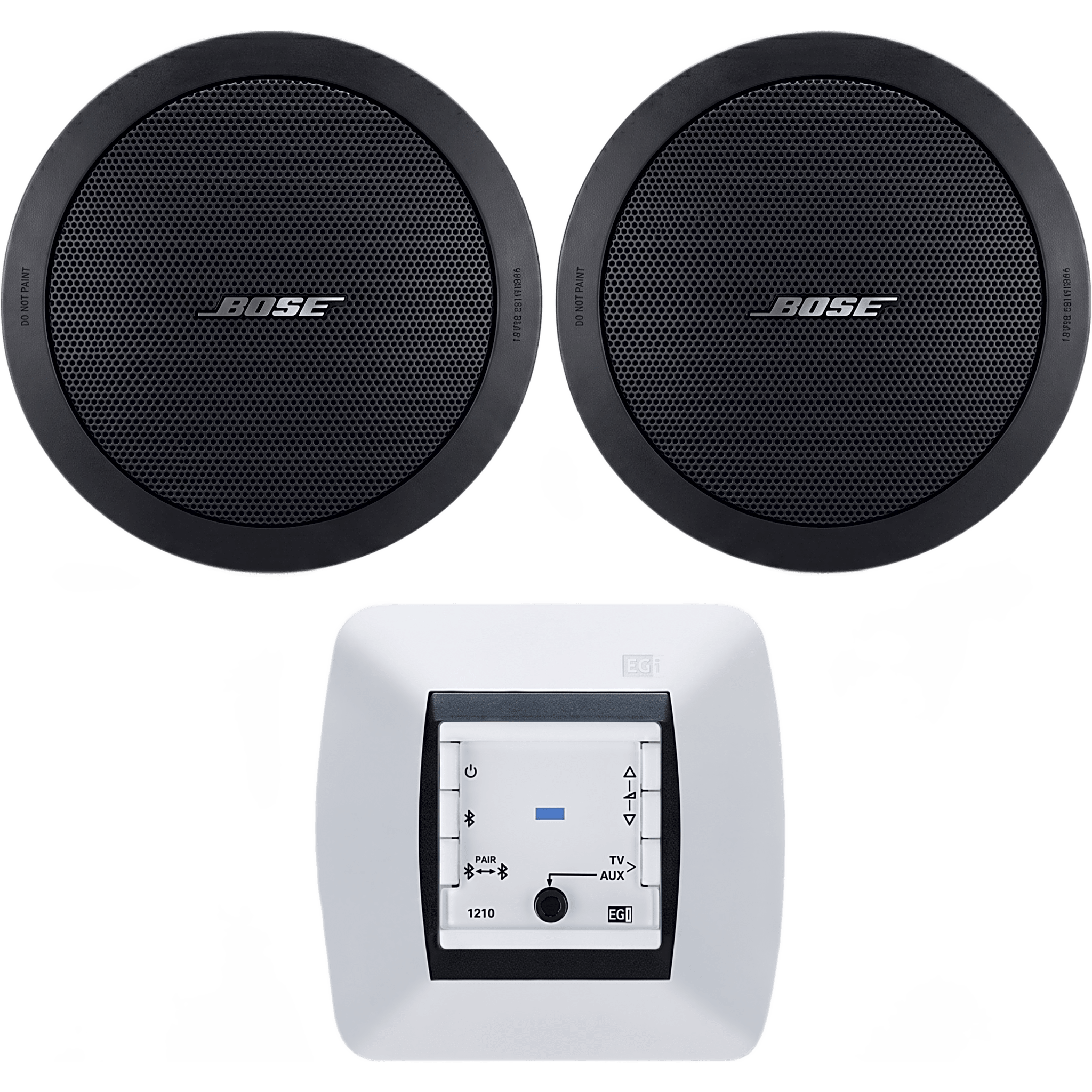 Kit de Audio Residencial | Mando Bluetooth EGI 121010H + Par de Bocinas de Techo BOSE FS2C | 2+2W RMS | 16&Omega;