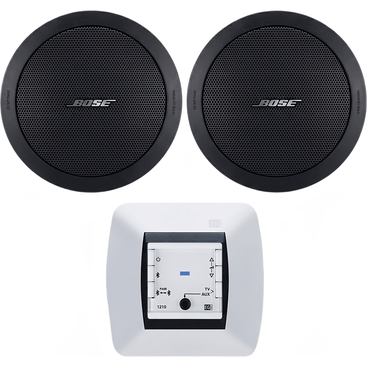 Kit de Audio Residencial | Mando Bluetooth EGI 121010H + Par de Bocinas de Techo BOSE FS2C | 2+2W RMS | 16&Omega;