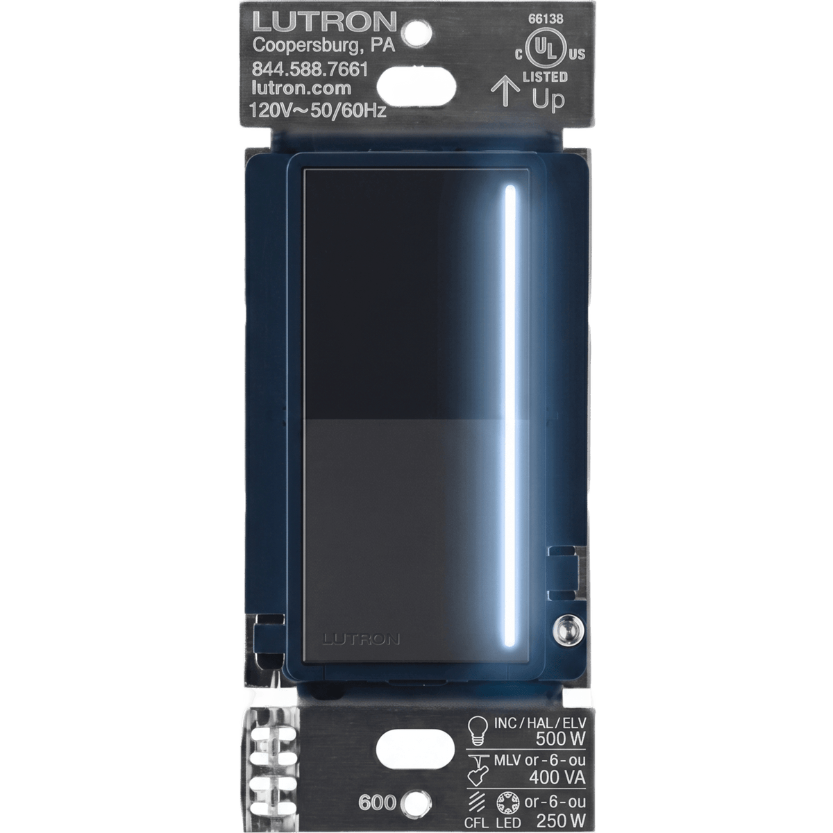 (RadioRa3) Atenuador táctil Sunnata Dimmer PRO color deep sea, requiere cable neutro / soporta 250W LED