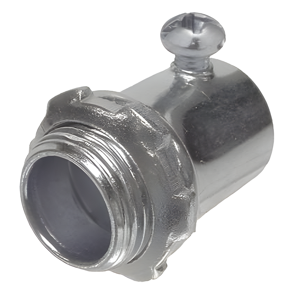 Conector de 1/2" (13 mm) para Pared Delgada con Tornillo.