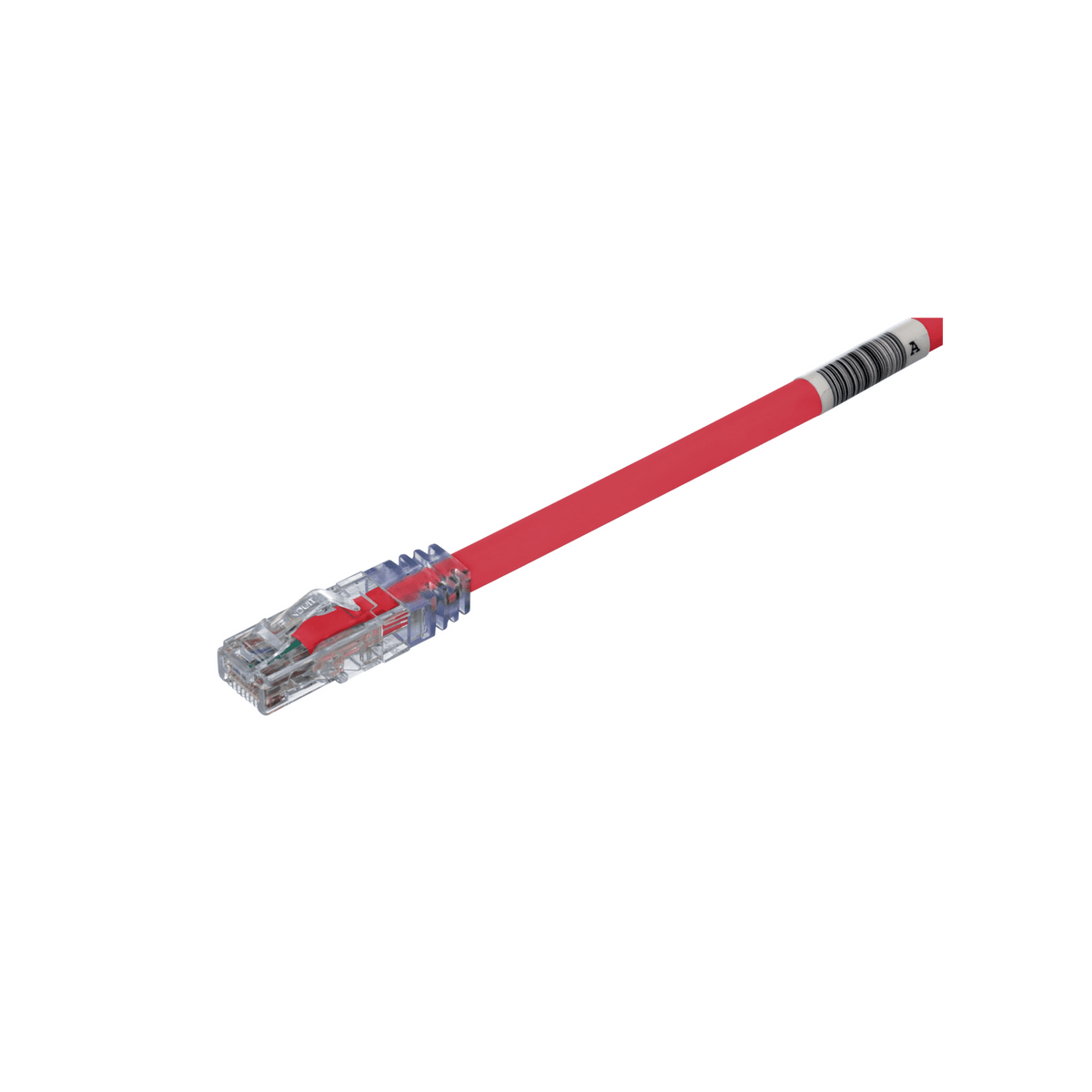 Cable de Parcheo UTP, Cat6A, 24 AWG, CM, Color Rojo, 7.62 Metros (25 Pies)