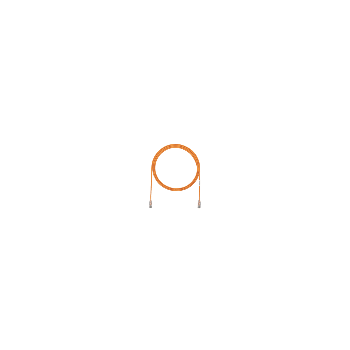 Cable de Parcheo TX6, UTP Cat6, Diámetro Reducido (28AWG), Color Naranja, 7.62 Metros (25 Pies)