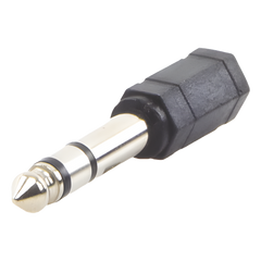 Adaptador de audio 3.5mm hembra a 6.3mm macho (Audio estereo)