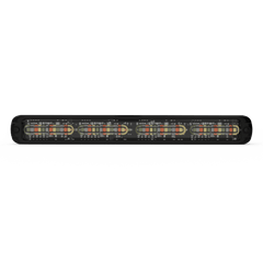 Luz auxiliar Giga Thin 11¨ Quadcolor Rojo/Azul/Ambar/Blanco 48 LED Con funcionalidad de director de tráfico