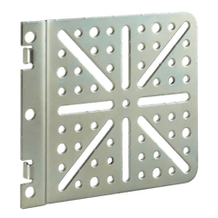 Soporte (Bracket) Universal de Acero para PDU / Incluye 2 Piezas / Montaje en Esquina / Compatible con Gabinetes ProLine / Acero 1.9 mm Zincado / Para Racks y Gabinetes
