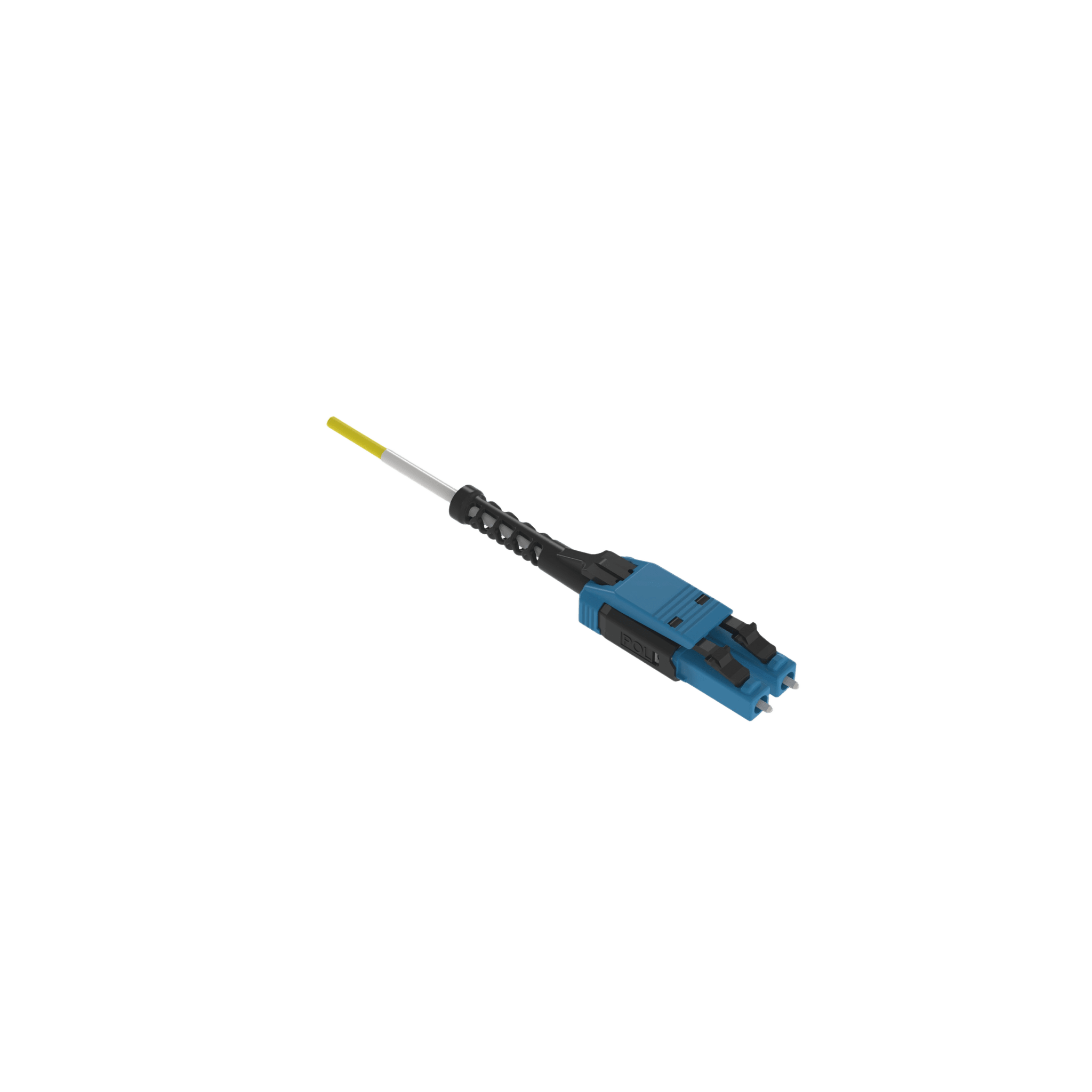 Jumper de Fibra Óptica Monomodo 9/125 OS1/OS2, LC-LC Uniboot Duplex, LSZH, Color Amarillo, 5 Metros