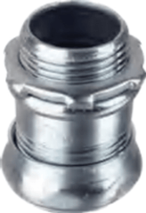Conector de Compresión de Acero Galvanizado para Pared Delgada de 1/2" ( 13 mm).