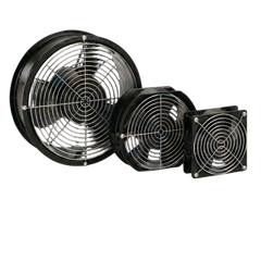 Ventilador Axial Compacto 6 Pulgadas / 115VAC / 240 CFM / Silencioso / Acero Negro / 50,000 Horas Operación