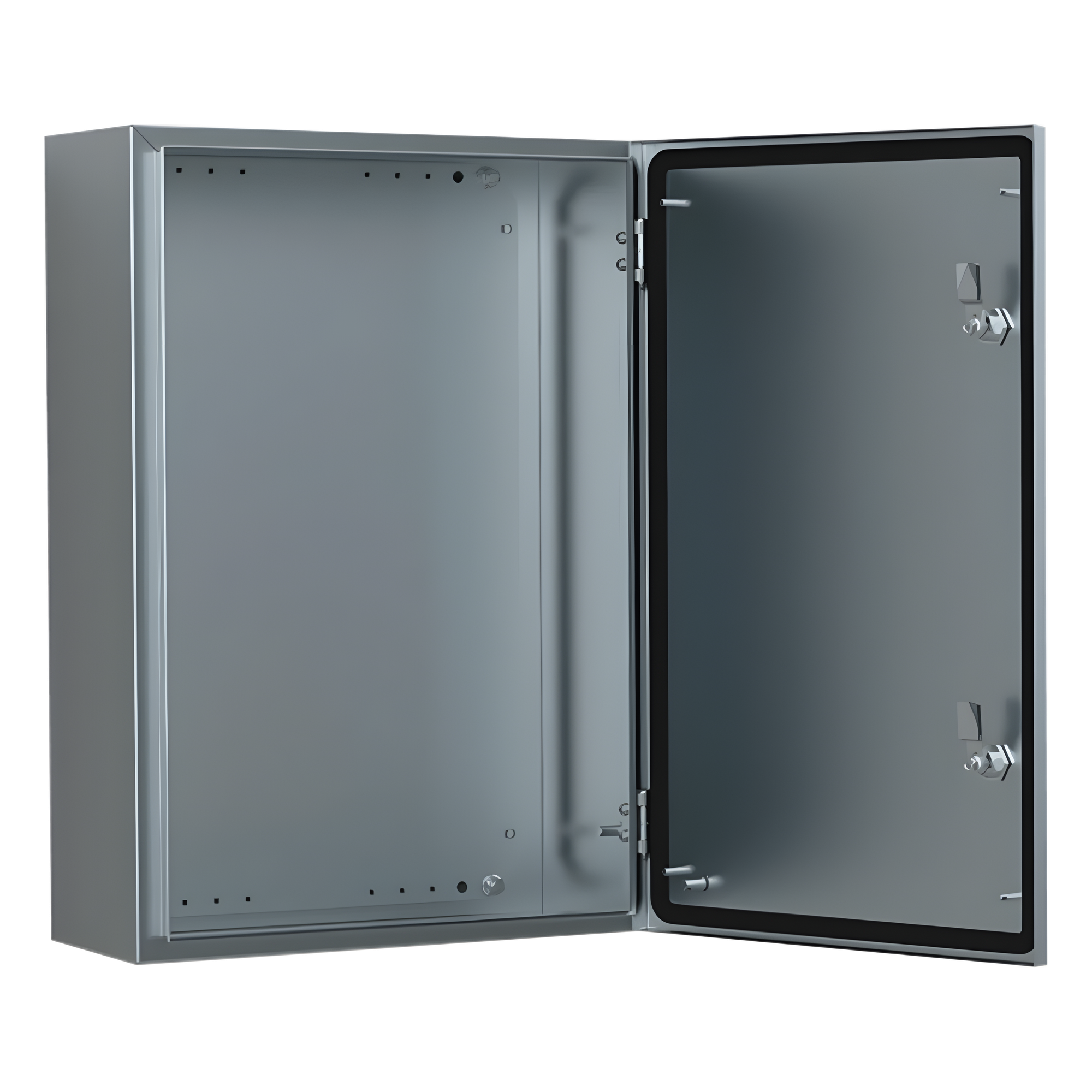 Gabinete de Acero Inoxidable 304L ASR IP66 400x300x210 mm (15.7 x 11.8 x 8.3 in) / 2 Cerraduras / Montaje Placa 2 mm