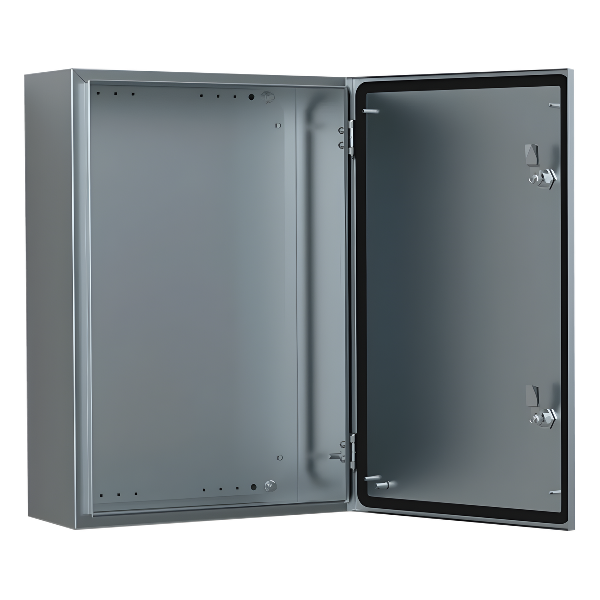 Gabinete de Acero Inoxidable 304L ASR IP66 400x300x210 mm (15.7 x 11.8 x 8.3 in) / 2 Cerraduras / Montaje Placa 2 mm