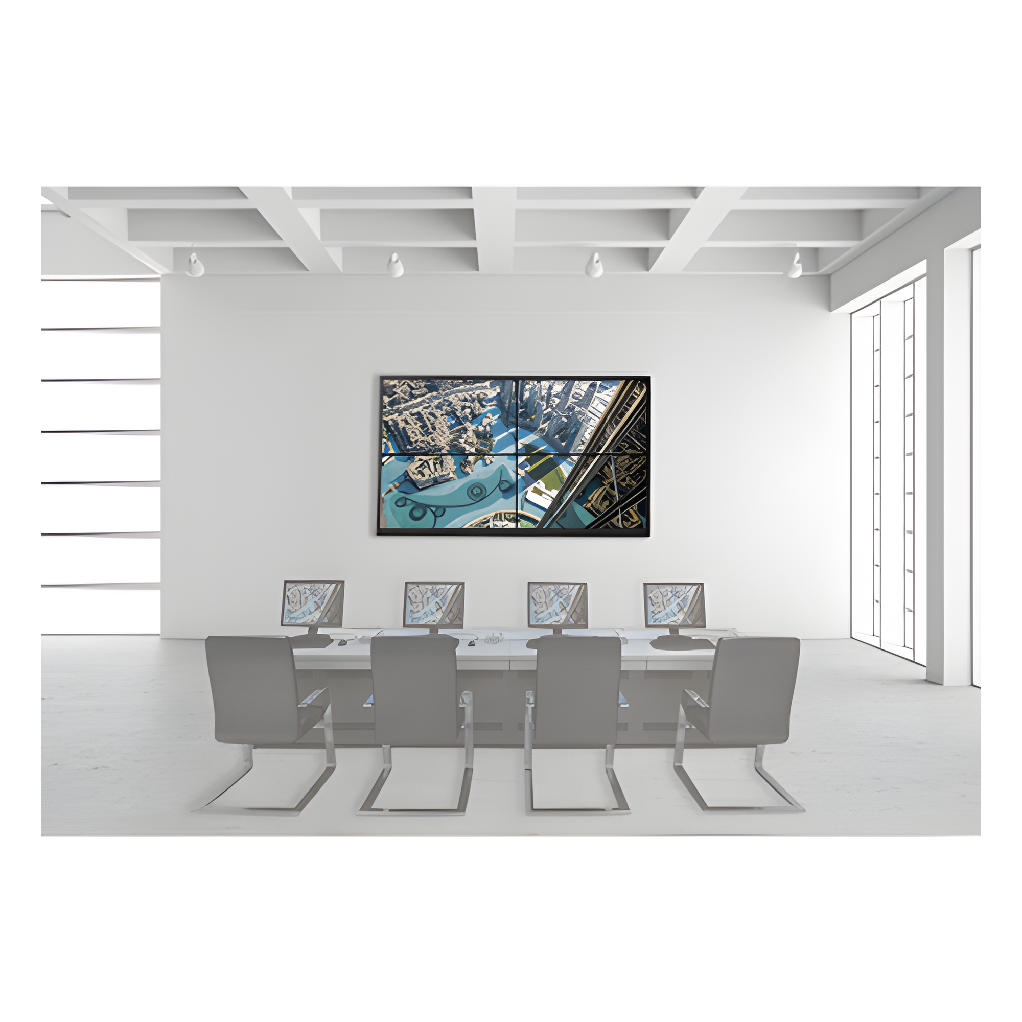 Kit Videowall 2X2 / Incluye 4 Pantallas de 46" / Decoder / Base de Pared / Accesorios de Instalación