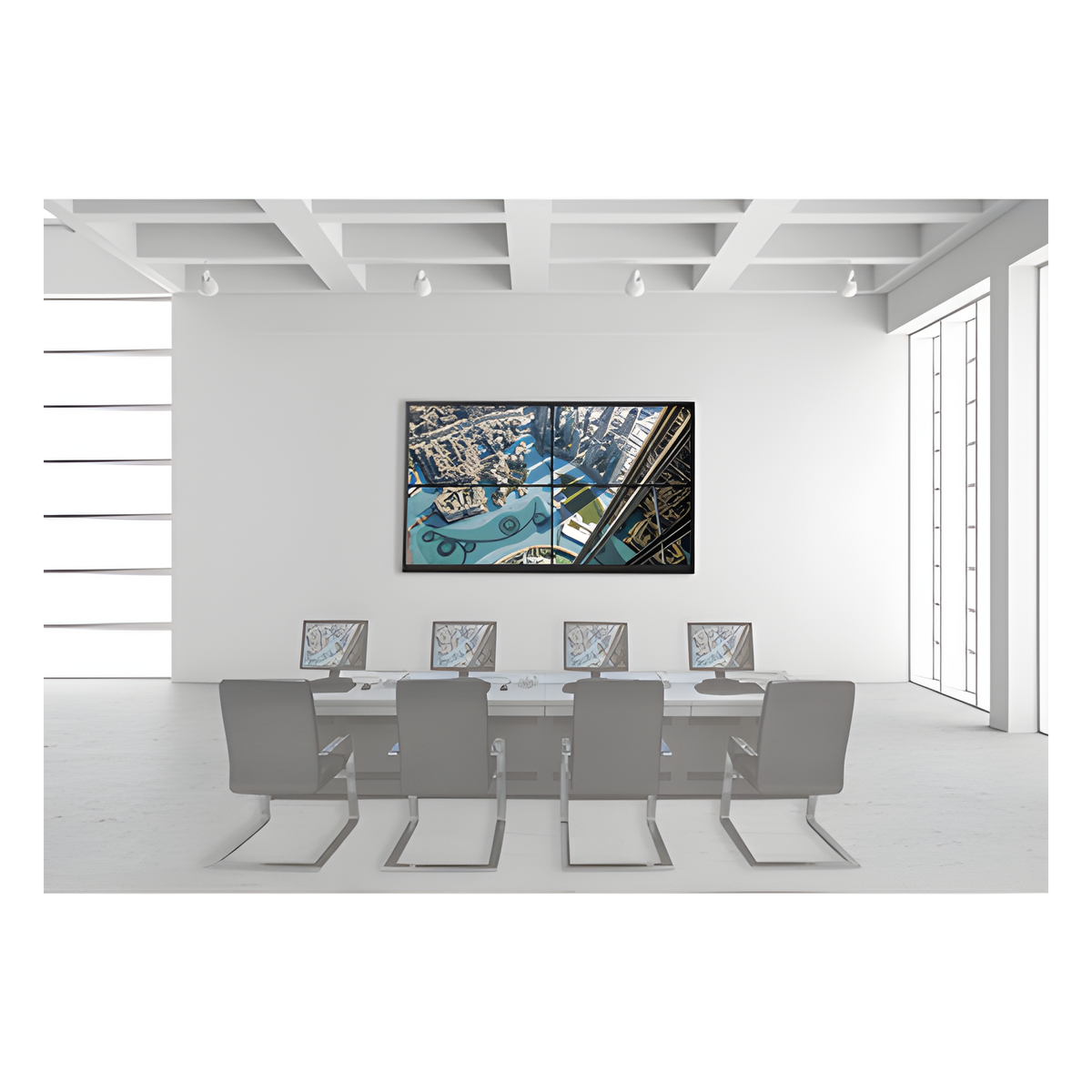 Kit Videowall 2X2 / Incluye 4 Pantallas de 46" / Decoder / Base de Pared / Accesorios de Instalación