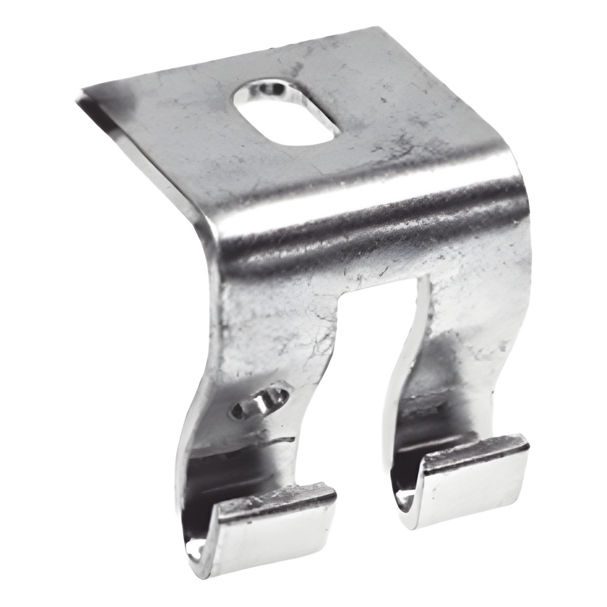 Grapa de Suspensión para Charola Tipo Malla / Acero al Carbón Calibre 12 (2.7 mm) / Anchos 50 mm a 300 mm (2 in a 11.8 in) / Múltiples Acabados: EZ, BM, GAC, EP, I304L, I316L / Certificación NOM-001-SEDE-2012, CFE 57100 / Norma