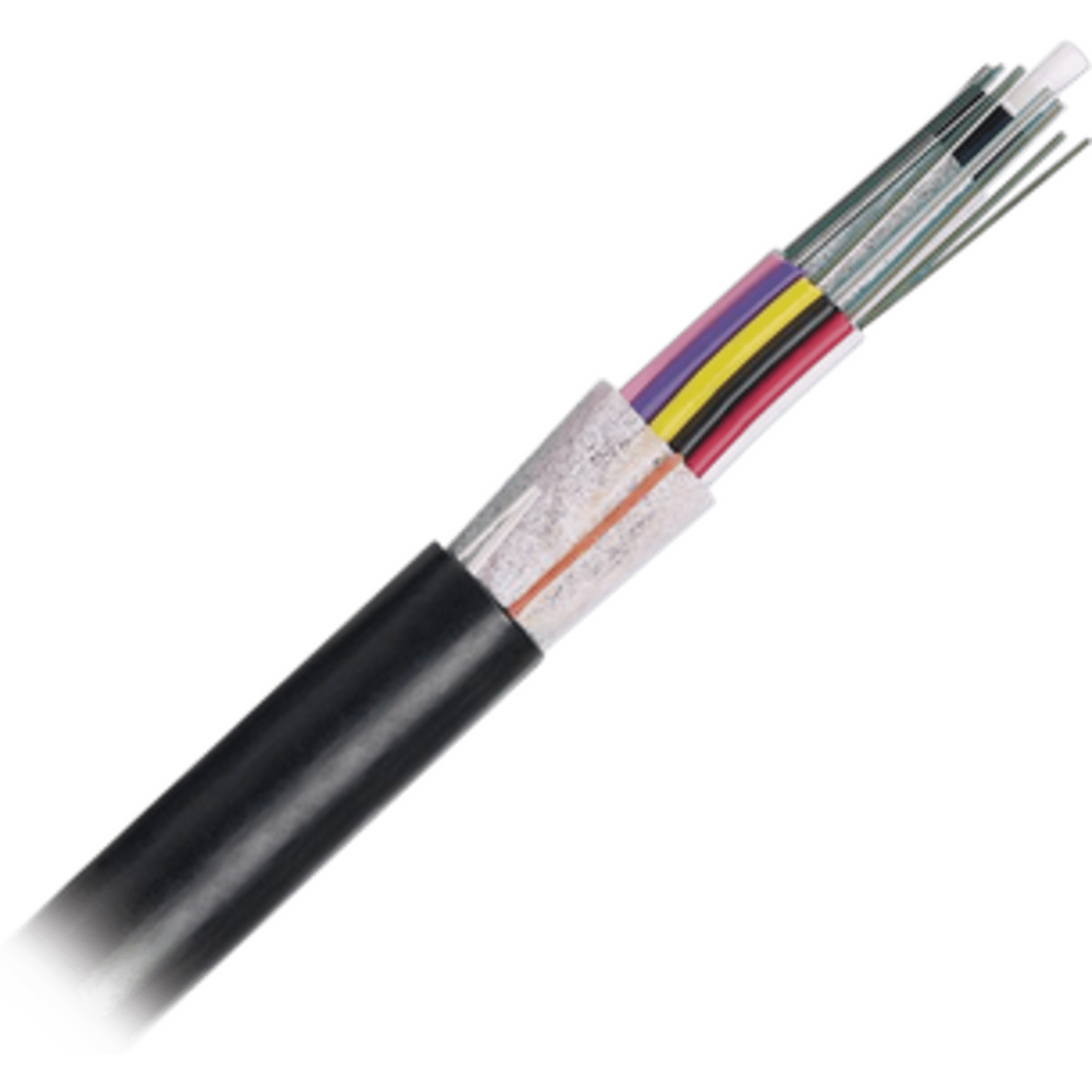 Cable de Fibra Óptica de 6 Hilos, OSP (Planta Externa), No Armada (Dieléctrica), 250um, Monomodo OS2, Precio Por Metro