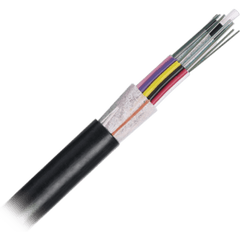Cable de Fibra Óptica de 6 Hilos, OSP (Planta Externa), No Armada (Dieléctrica), 250um, Monomodo OS2, Precio Por Metro