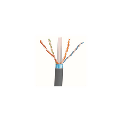 Bobina de Cable Blindado F/UTP de 4 Pares, Cat6A, Soporte de Aplicaciones 10GBase-T, LSZH (Libre de Gases Tóxicos), Color Gris, 305 Metros (1000 Pies)