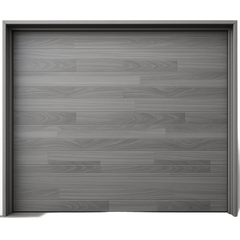 Seccion para puerta de Garage / Acabado laminado PREMIUM / Panel de 21" / Color gris / 12 pies Ancho / Estilo Americana.