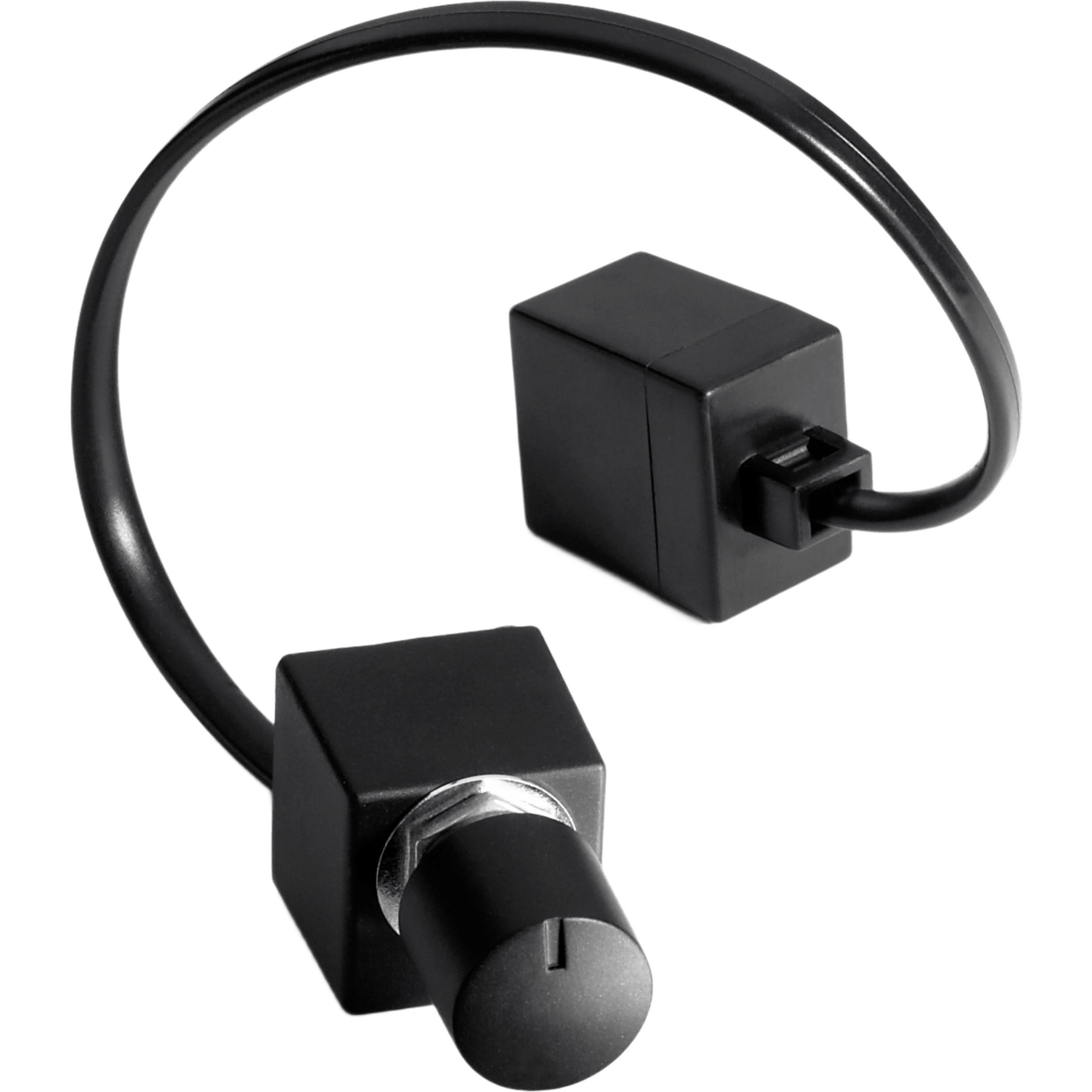 Cable y Mando a Distancia para Nivel de Amplificador / 5.5 m (18 ft) / Perilla ABS Negro / Conector Modular Telefónico / Instalación Empotrada / Perforación 9.5 mm (0.37 in) / Espacio Tras Panel 28 × 28 × 19 mm (1.10 &time