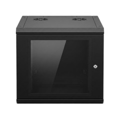 Gabinete de Pared 9U de 635 mm de Profundidad, Rack de 19 in en Acero Reforzado: Compacto y Resistente para Soluciones Profesionales