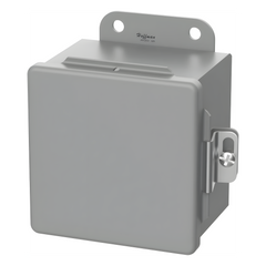 Gabinete de Bisagra Continua CH / NEMA Tipo 12 / 6 x 4 x 3 in (152 x 102 x 76 mm) / Acero Dulce / Gris / Abrazaderas Atornilladas / Montaje en Pared
