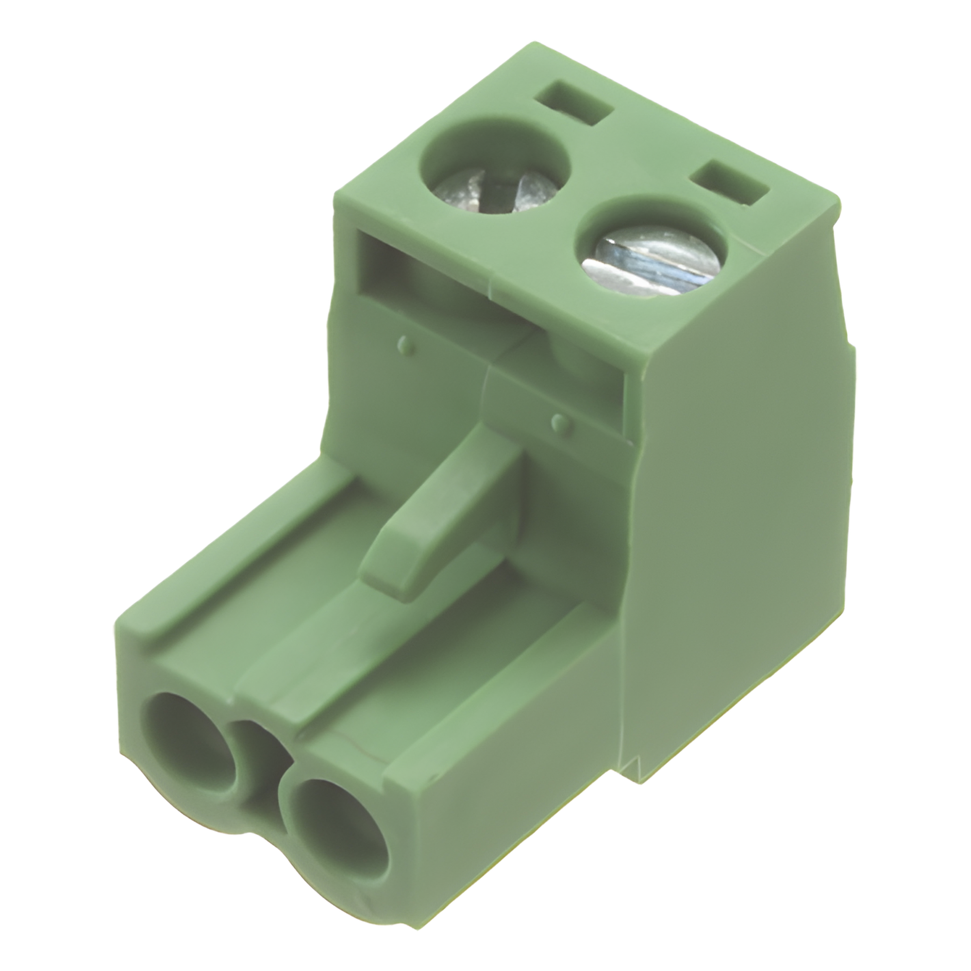 Conector terminal de alimentación de 2 pines en color verde (EPO)