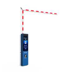 Barrera Vehicular IZQUIERDA Todo en Uno / Brazo Articulado Incluido de 4 mts / Cámara ANPR Integrada / Boton de Ayuda / Pantalla LCD / Apertura en 4 segundos