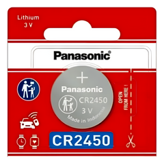 Batería de Litio tipo Moneda 3V / CR2450/ 1pza ( Batería no recargable )